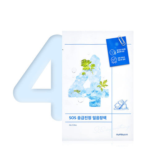 Numbuzin No.4 Icy Soothing Sheet Mask (4ea)