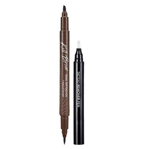 Clio Kill Brow Dual Tattoo Pen Set 01 Natural Brown