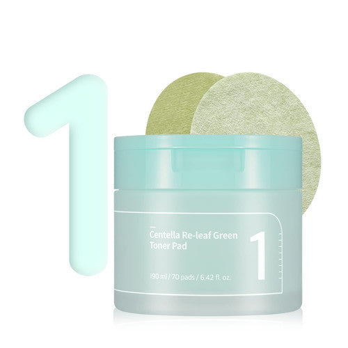 No.1 Centella RE-LEAF Green Toner Pad (190ml) 70Pads