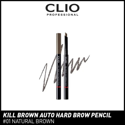 Clio Kill Brow Auto Hard Brow Pencil 1 Natural Brown