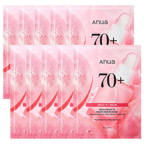 Anua Peach Niacin Serum Mask (10PCS)