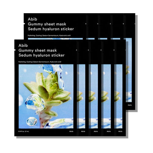 ABIB Gummy sheet mask Sedum Hyaluron sticker (10 sheets)