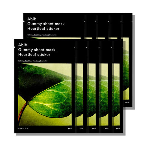 ABIB Gummy sheet mask Heartleaf sticker (10 sheets)
