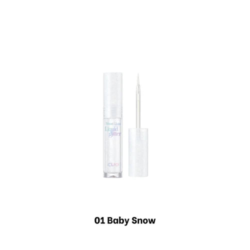 Clio Moon Glass Liquid Glitter (Sweet Cloud) 01 Baby Snow