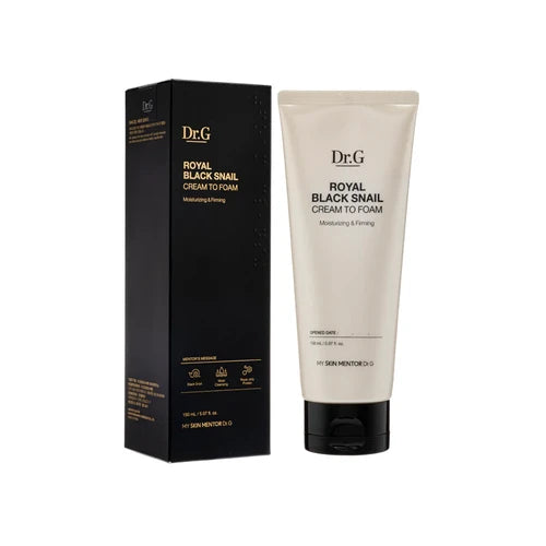 DR G Royal Black Snail Cream To Foam
