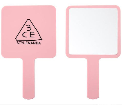 3CE Square Mini Hand Mirror Pink Rumour