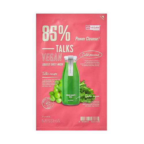 Missha Talks Vegan Squeeze Sheet Mask (Power Cleanse)