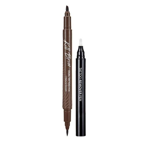 Clio Kill Brow Dual Tattoo Pen Set 03 Gray Brown
