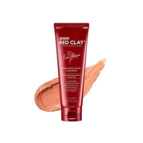 Missha Amazon Red Clay Pore Pack Foam Cleanser