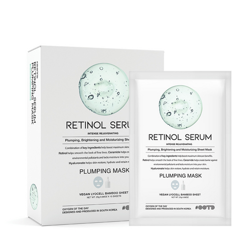 #OOTD Retinol Serum Plumping Mask (10-Pack)