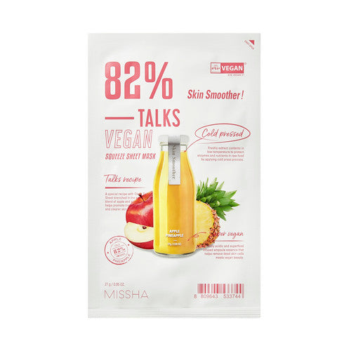 Missha Talks Vegan Squeeze Sheet Mask (Skin Smoother)