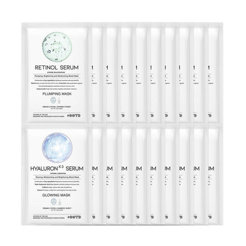 #OOTD Hydrating Serum Sheet Masks (20-Pack)
